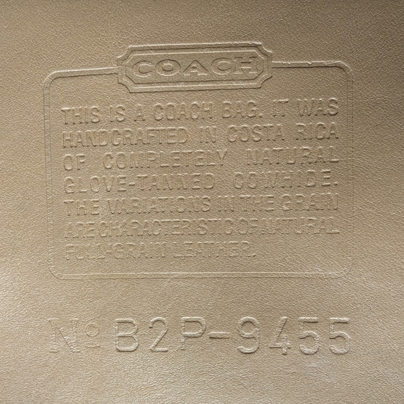 Vintage Coach Basic Bag Style #9544 Costa Rica 1992 - Picture 13 of 15